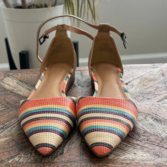 Crown Vintage Evalinda Sierra/Bright Multicolor Flats Size 6.5 - Picture 8 of 8